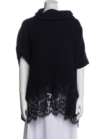 Valentino Virgin Wool Cowl Neck Sweater