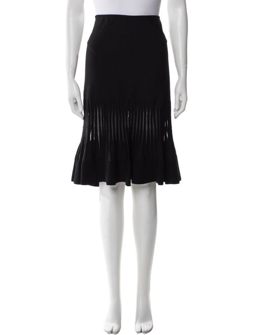 Valentino Pleated Accents Knee-Length Skirt