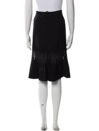Valentino Pleated Accents Knee-Length Skirt