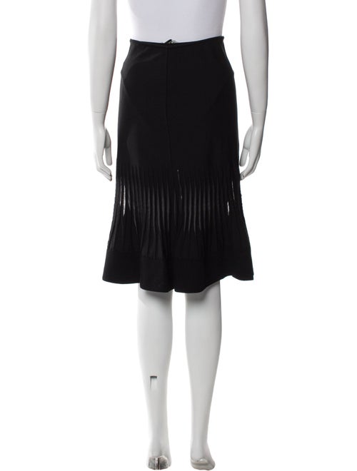 Valentino Pleated Accents Knee-Length Skirt