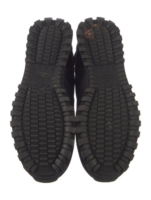 Valentino Rockstud Accents Suede Sneakers