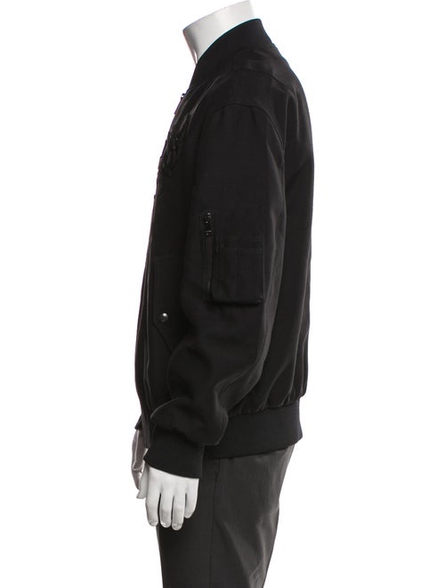 Valentino Rockstud Accents Virgin Wool Bomber Jacket