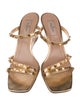 Valentino Leather Studded Accents Sandals