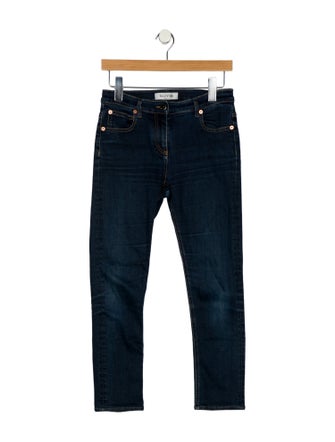 Valentino Mid-Rise Skinny Leg Jeans