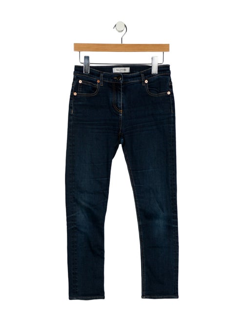 Valentino Mid-Rise Skinny Leg Jeans