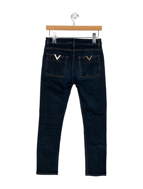 Valentino Mid-Rise Skinny Leg Jeans