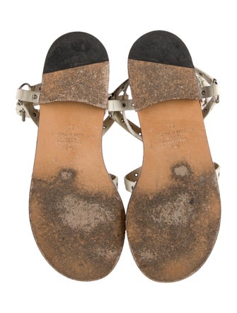 Valentino Leather Gladiator Sandals