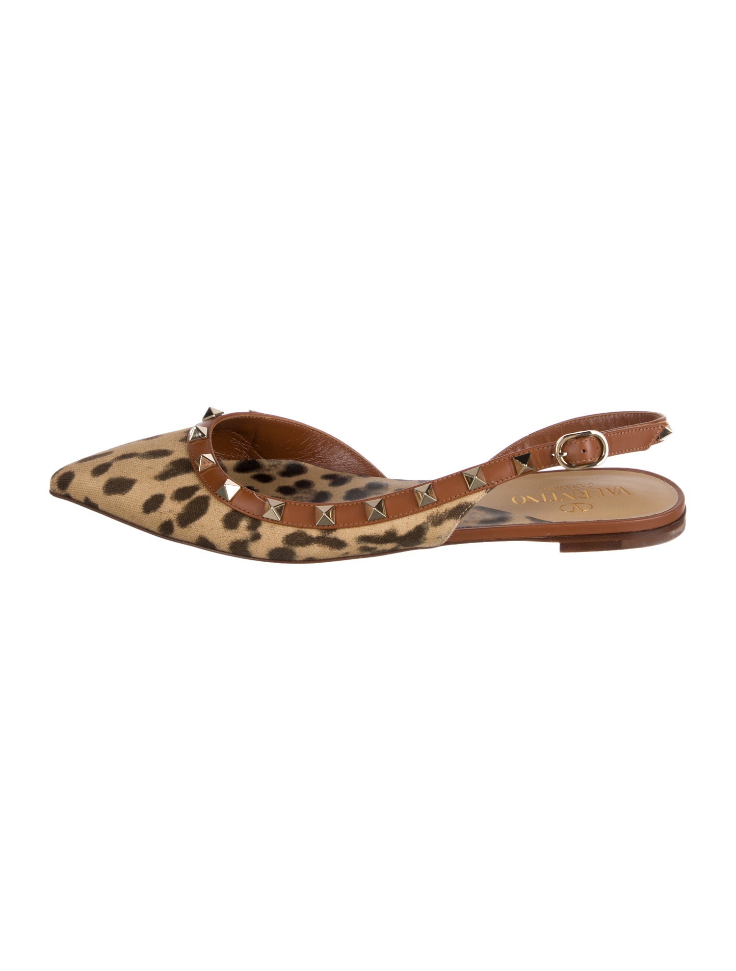 Valentino Printed Slingback Flats
