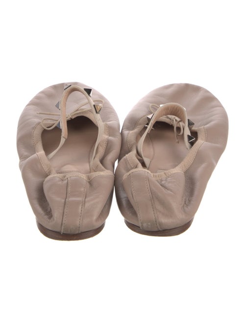 Valentino Rockstud Accents Leather Mary Jane Flats