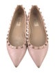 Valentino Rockstud Accents Leather Flats