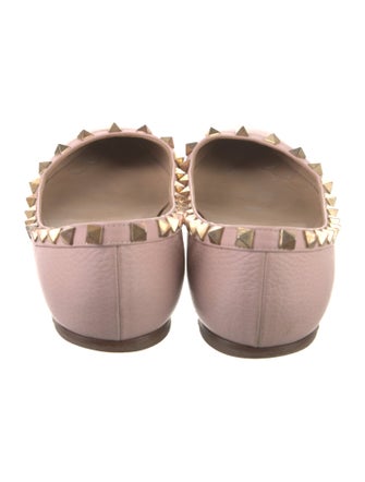 Valentino Rockstud Accents Leather Flats