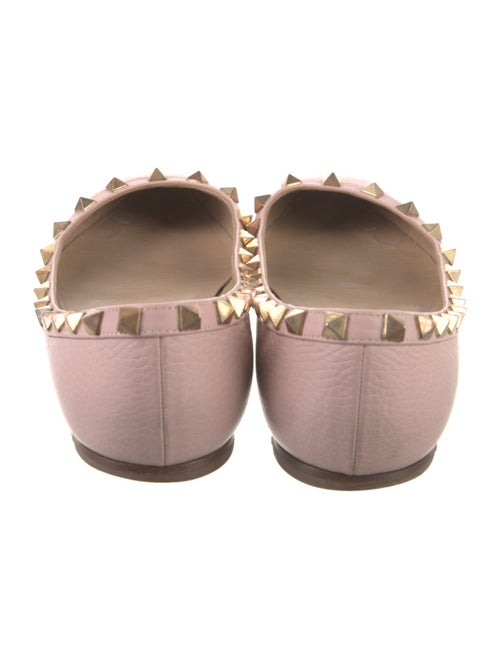 Valentino Rockstud Accents Leather Flats