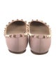 Valentino Rockstud Accents Leather Flats
