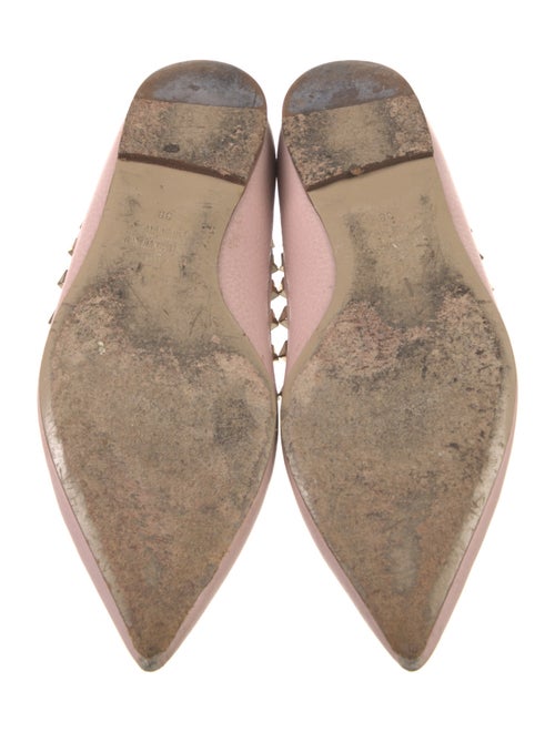 Valentino Rockstud Accents Leather Flats