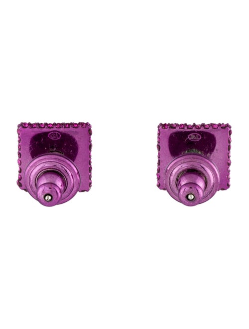 Valentino Crystal Rockstud Stud Earrings