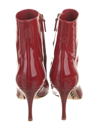 Valentino Rockstud Accents Patent Leather Boots