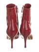 Valentino Rockstud Accents Patent Leather Boots
