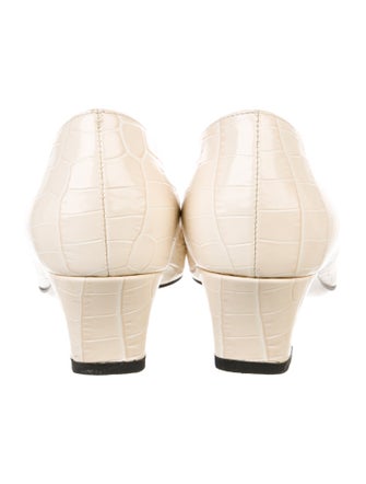 Valentino Embossed Leather Pumps