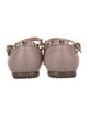 Valentino Rockstud Accents Leather Mary Jane Flats