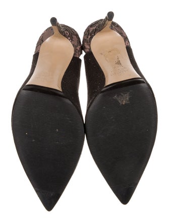 Valentino Glitter Lace Pattern Pumps