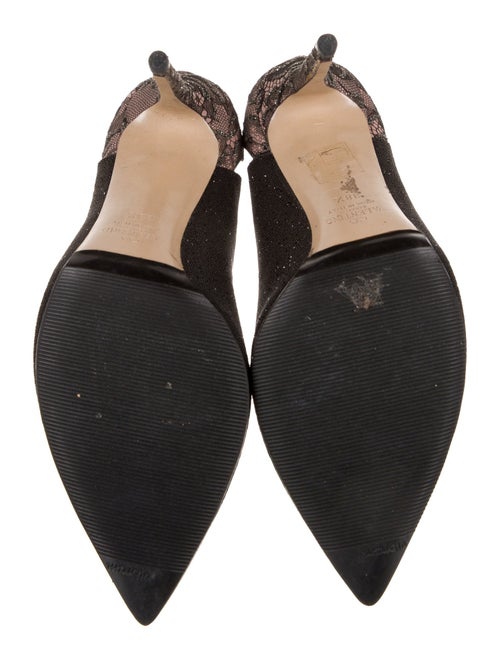 Valentino Glitter Lace Pattern Pumps