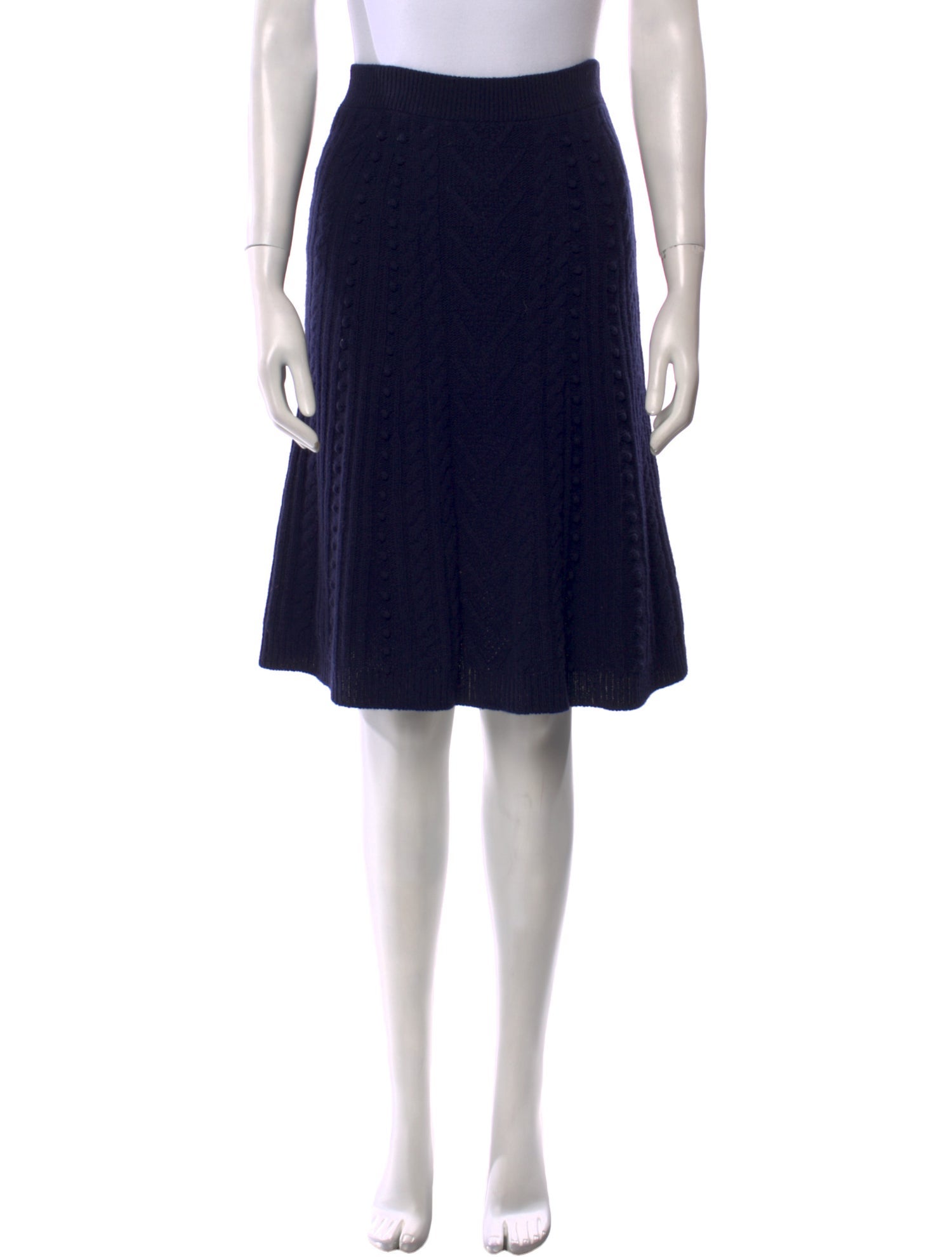 Valentino Virgin Wool Knee-Length Skirt