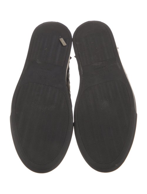 Valentino Leather Printed Sneakers