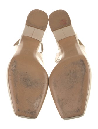 Valentino Rockstud Accents Patent Leather Slingback Pumps