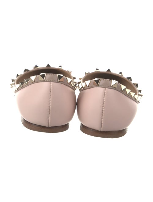 Valentino Rockstud Accents Leather Flats