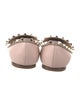 Valentino Rockstud Accents Leather Flats