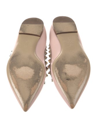 Valentino Rockstud Accents Leather Flats