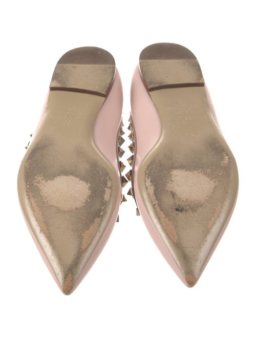 Valentino Rockstud Accents Leather Flats