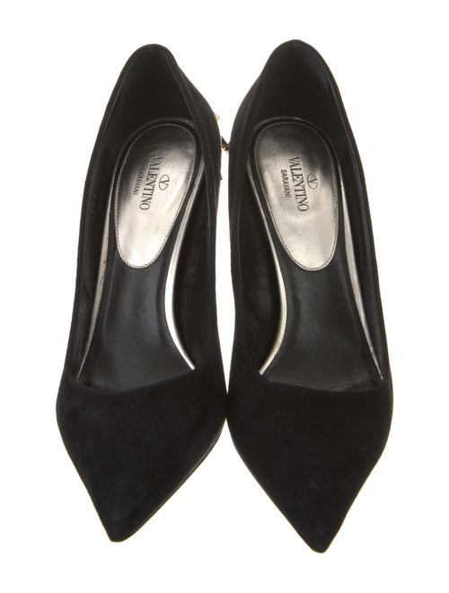 Valentino Rockstud Accents Suede Pumps