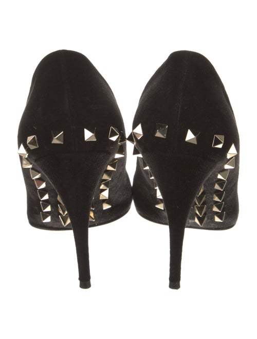 Valentino Rockstud Accents Suede Pumps