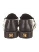 Valentino Rockstud Accents Leather Loafers