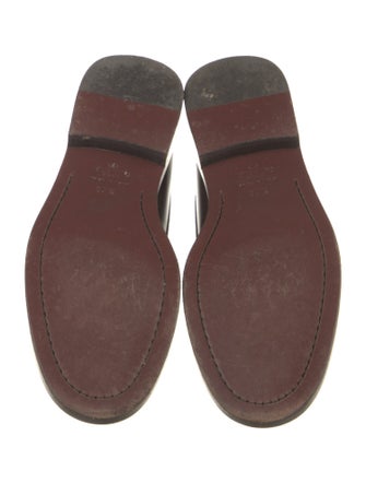 Valentino Rockstud Accents Leather Loafers