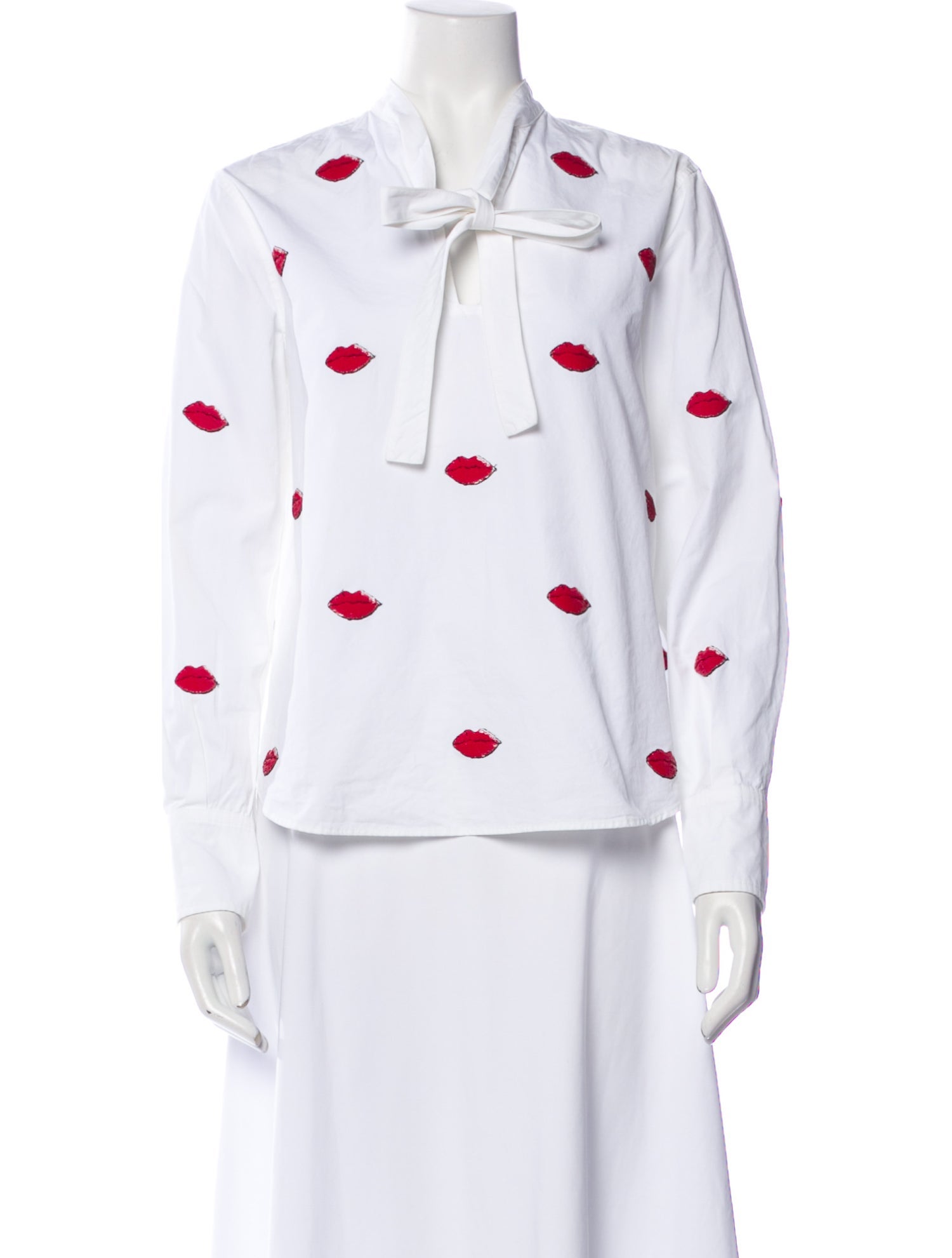 Valentino Printed V-Neck Sweatshirt