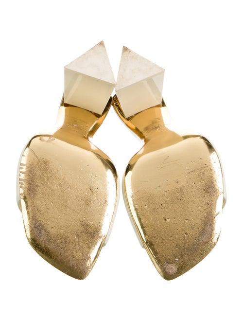 Valentino Rockstud Accents Patent Leather Slides