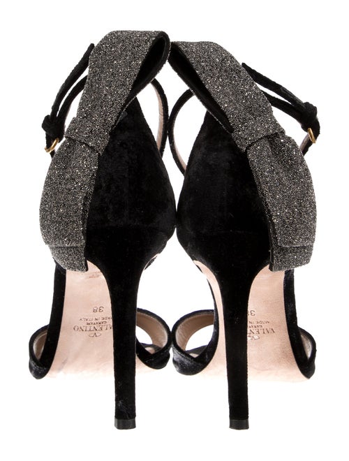 Valentino Velvet Bow Accents Sandals