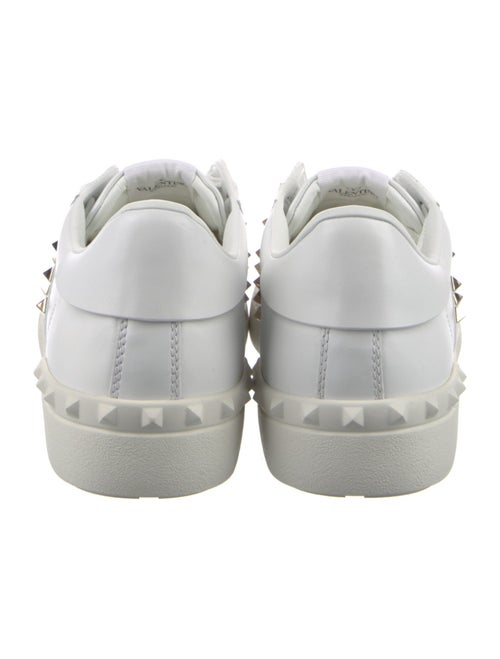 Valentino Rockstud Accents Leather Sneakers
