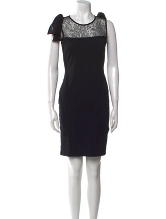 Valentino Crew Neck Mini Dress