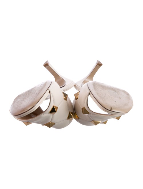 Valentino Rockstud Accents Leather Slides