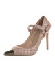 Valentino Rockstud Accents Leather Pumps