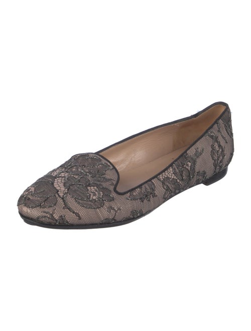 Valentino Lace Lace Pattern Ballet Flats