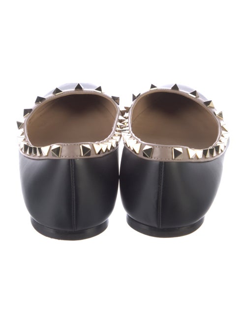 Valentino Rockstud Accents Leather Flats