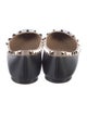 Valentino Rockstud Accents Leather Flats