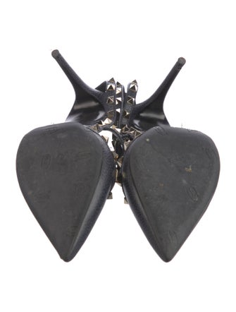 Valentino Rockstud Accents Leather T-Strap Pumps