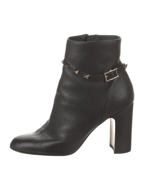 Valentino Rockstud Accents Leather Boots