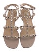 Valentino Rockstud Accents Leather Gladiator Sandals