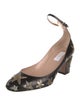 Valentino Leather Sequin Embellishments Pumps